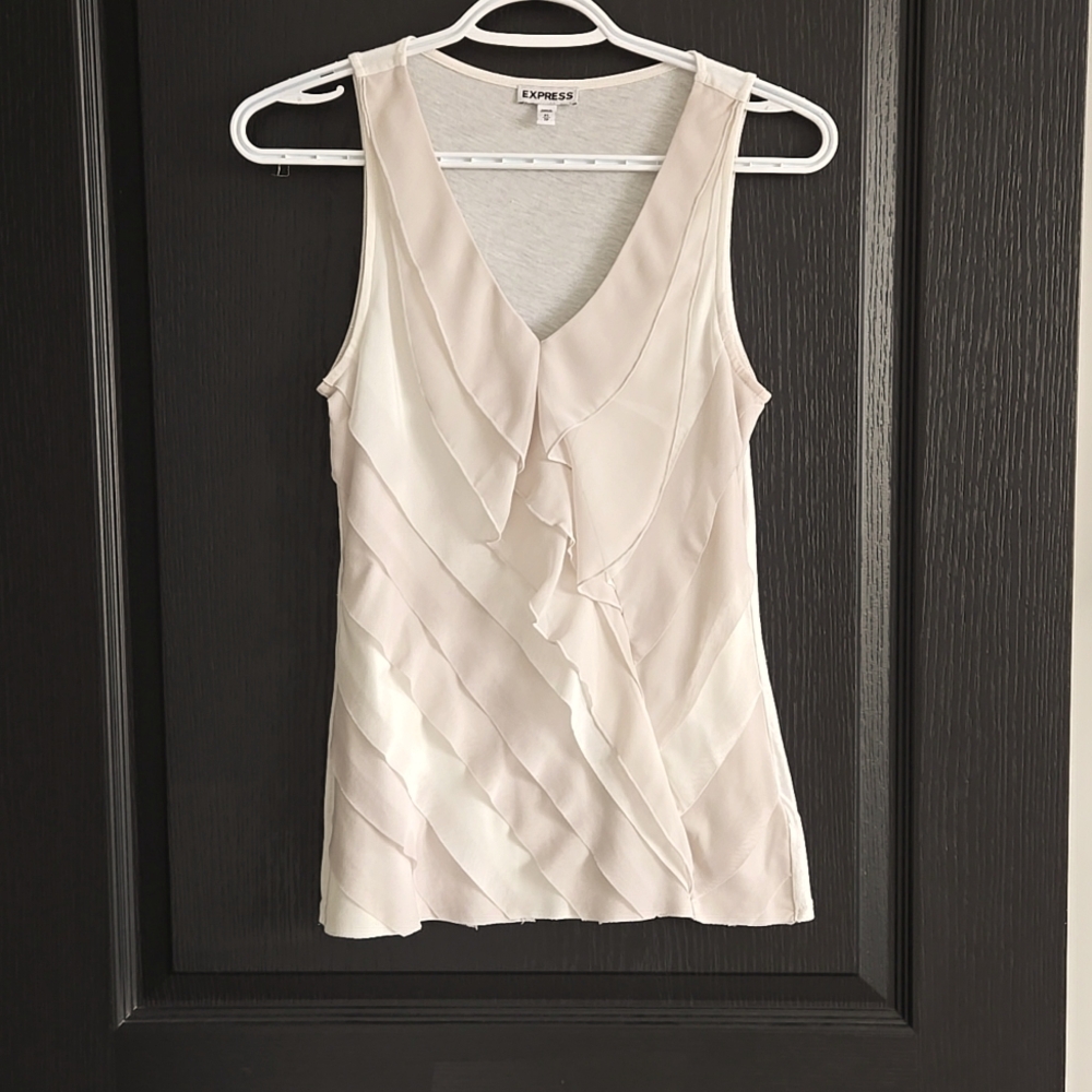 Express Shell with chiffon layers (cream and off white)